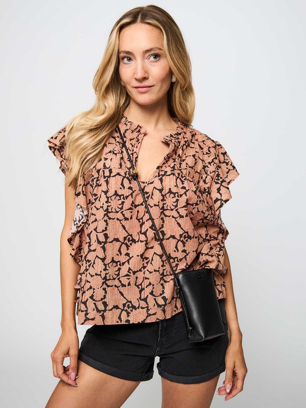 Ontdek de Danee katoenen top met print van By-Bar in de kleur oranje bij Orangebag. Op werkdagen voor 21:45 besteld, morgen in huis.