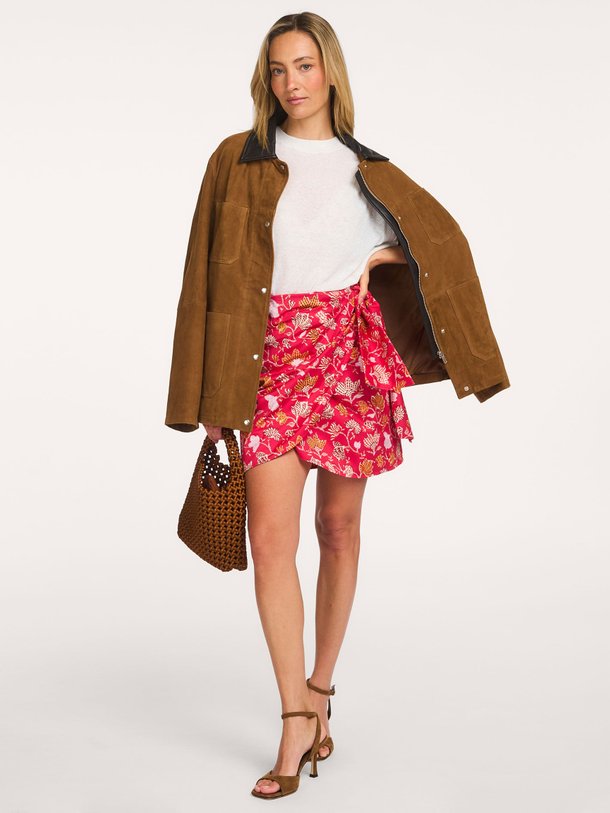 Ontdek de Gardenia katoenmix overslag rok van Vanessa Bruno in de kleur Fuchsia bij Orangebag. Op werkdagen voor 21:45 besteld, morgen in huis.