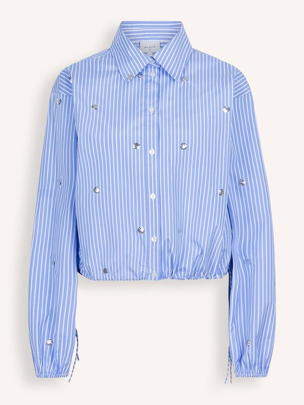 Ontdek de Qwynn katoenmix blouse met pailletten van Dante 6 in de kleur blauw bij Orangebag. Op werkdagen voor 21:45 besteld, morgen in huis.