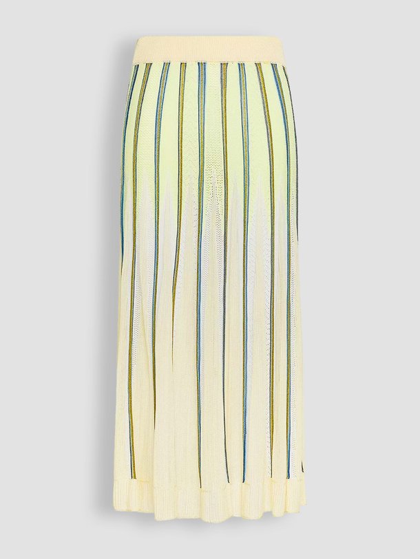 Ontdek de Viscosemix A-lijn rok met dessin van forte_forte in de kleur lichtgeel bij Orangebag. Op werkdagen voor 21:45 besteld, morgen in huis.