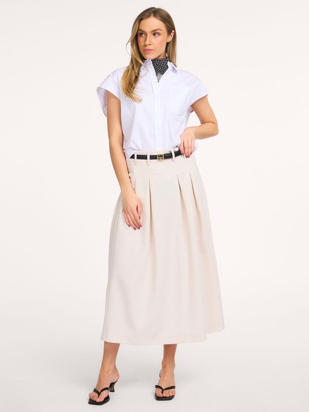 Ontdek de Tenga viscosemix rok van Co'Couture in de kleur Ecru bij Orangebag. Op werkdagen voor 21:45 besteld, morgen in huis.