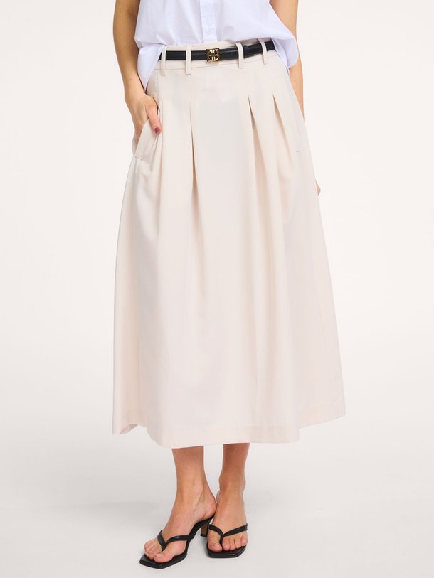Ontdek de Tenga viscosemix rok van Co'Couture in de kleur Ecru bij Orangebag. Op werkdagen voor 21:45 besteld, morgen in huis.