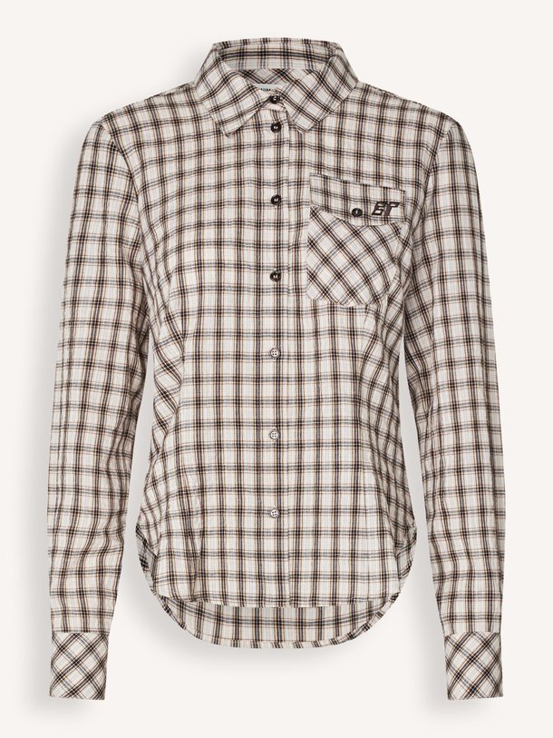 Ontdek de Mena organic cotton mix geruite blouse van Baum und Pferdgarten in de kleur Crème bij Orangebag. Op werkdagen voor 21:45 besteld, morgen in huis.