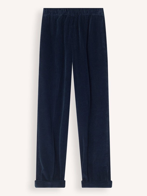 Ontdek de Padow katoenen ribcord broek van American Vintage in de kleur donkerblauw bij Orangebag. Op werkdagen voor 21:45 besteld, morgen in huis.