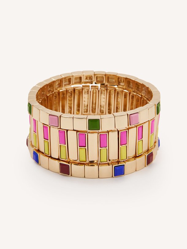 Ontdek de Jaline vergulde set armbanden van Essentiel Antwerp in de kleur Roze bij Orangebag. Op werkdagen voor 21:45 besteld, morgen in huis.