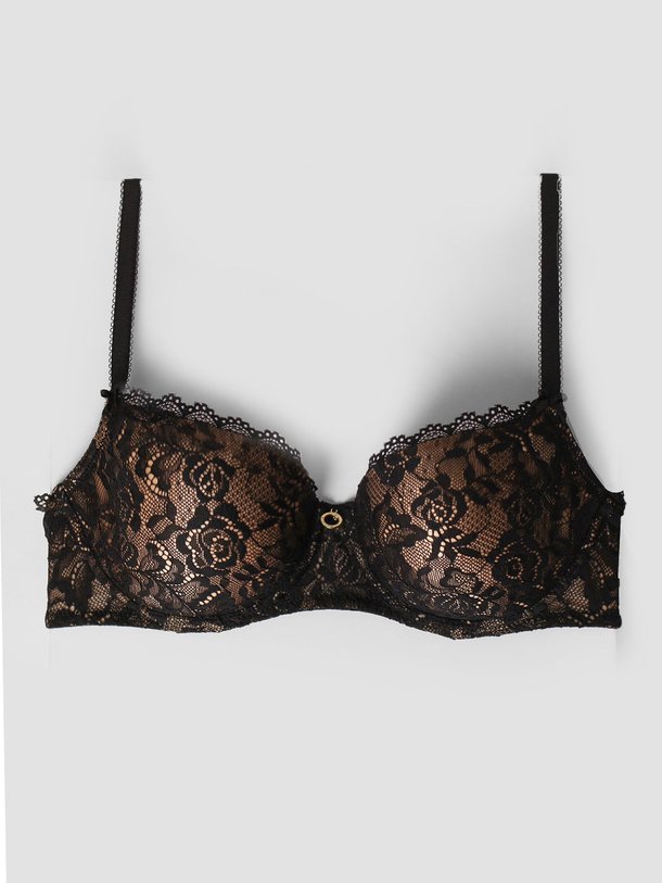 Ontdek de Rosessence voorgevormde kanten beha van Aubade in de kleur zwart bij Orangebag. Op werkdagen voor 21:45 besteld, morgen in huis.