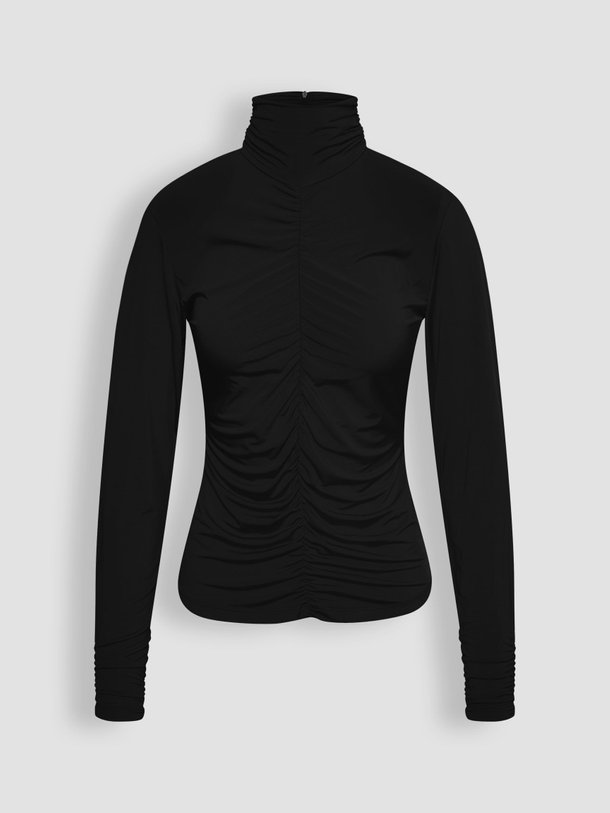 Ontdek de Ly viscosemix top van Gestuz in de kleur zwart bij Orangebag. Op werkdagen voor 21:45 besteld, morgen in huis.