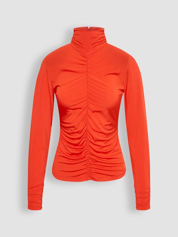 Ontdek de Ly viscosemix top van Gestuz in de kleur rood bij Orangebag. Op werkdagen voor 21:45 besteld, morgen in huis.