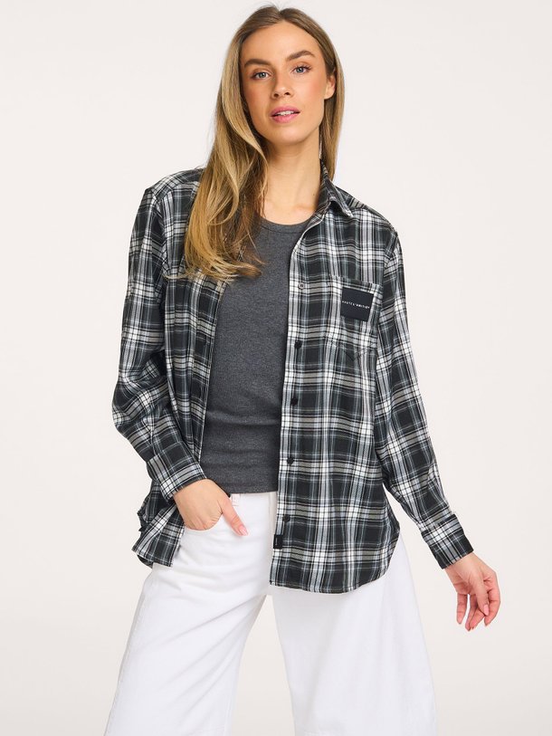 Ontdek de Geweven geruite blouse van Haute L'Amitié in de kleur Grijs bij Orangebag. Op werkdagen voor 21:45 besteld, morgen in huis.