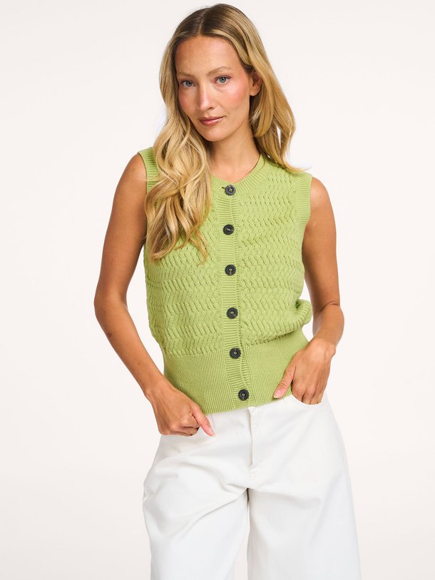 Ontdek de Ulva organic cotton vest van Modstrom in de kleur Groen bij Orangebag. Op werkdagen voor 21:45 besteld, morgen in huis.