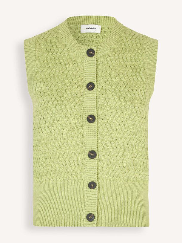 Ontdek de Ulva organic cotton vest van Modstrom in de kleur Groen bij Orangebag. Op werkdagen voor 21:45 besteld, morgen in huis.