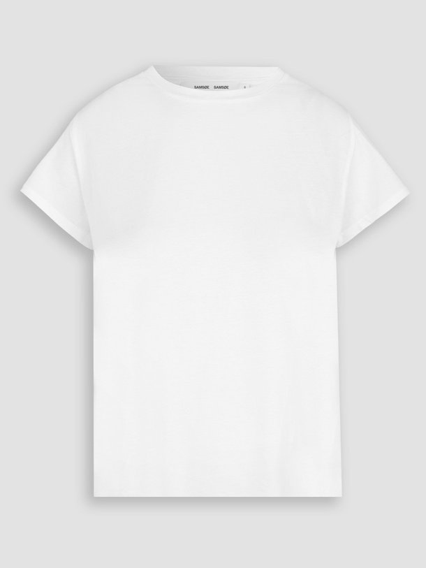Ontdek de Solly jersey T-shirt van Samsoe Samsoe in de kleur wit bij Orangebag. Op werkdagen voor 21:45 besteld, morgen in huis.