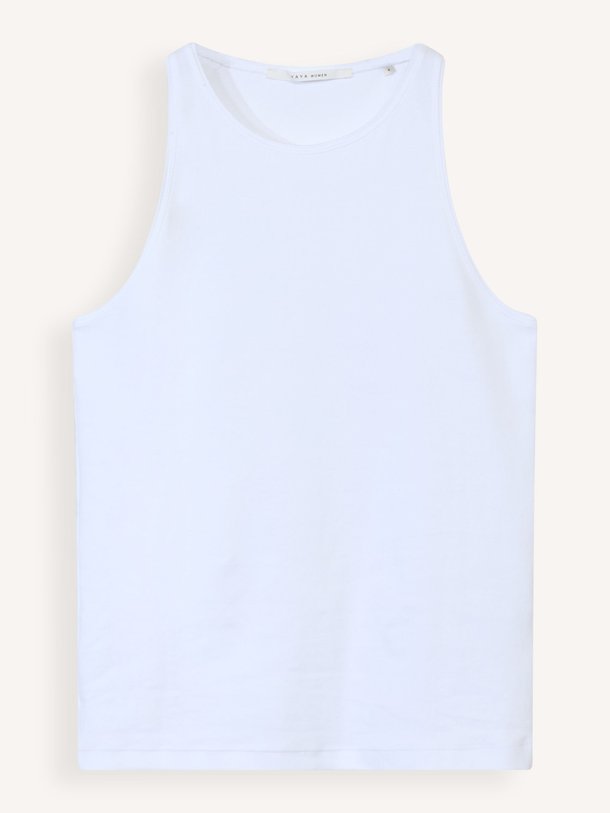 Ontdek de Katoenmix tanktop van Yaya in de kleur wit bij Orangebag. Op werkdagen voor 21:45 besteld, morgen in huis.