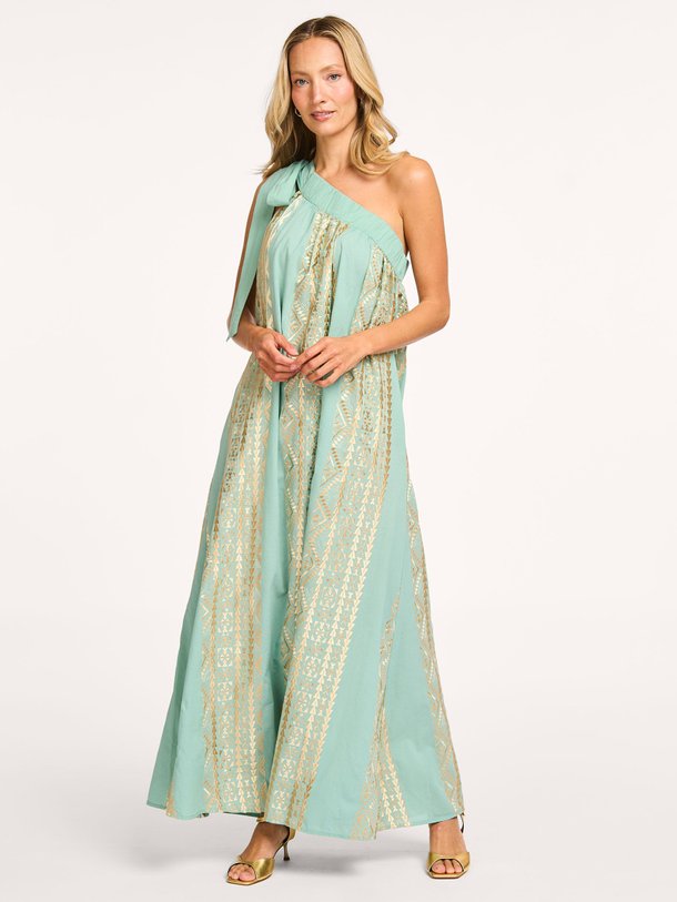 Ontdek de Katoenen maxi jurk van Greek Archaic Kori in de kleur mintgroen bij Orangebag. Op werkdagen voor 21:45 besteld, morgen in huis.