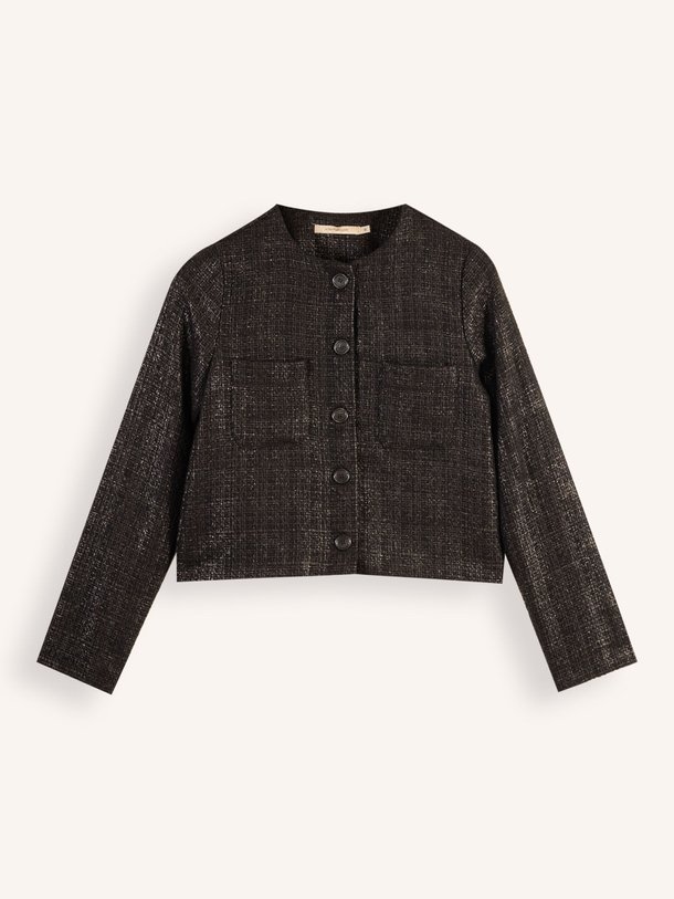 Ontdek de Soli katoenmix tweed jasje van La Fee Maraboutee in de kleur zwart bij Orangebag. Op werkdagen voor 21:45 besteld, morgen in huis.