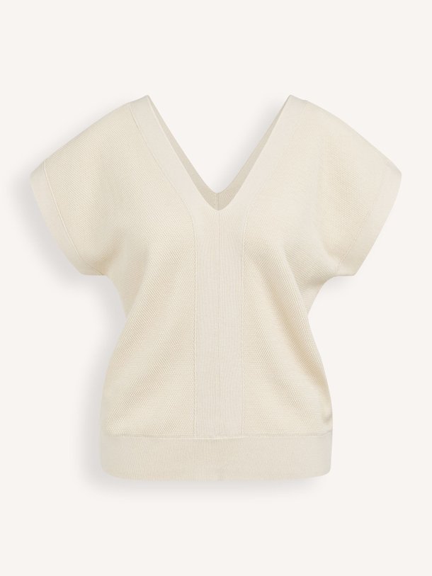 Ontdek de Katoenmix top van Yaya in de kleur Crème bij Orangebag. Op werkdagen voor 21:45 besteld, morgen in huis.