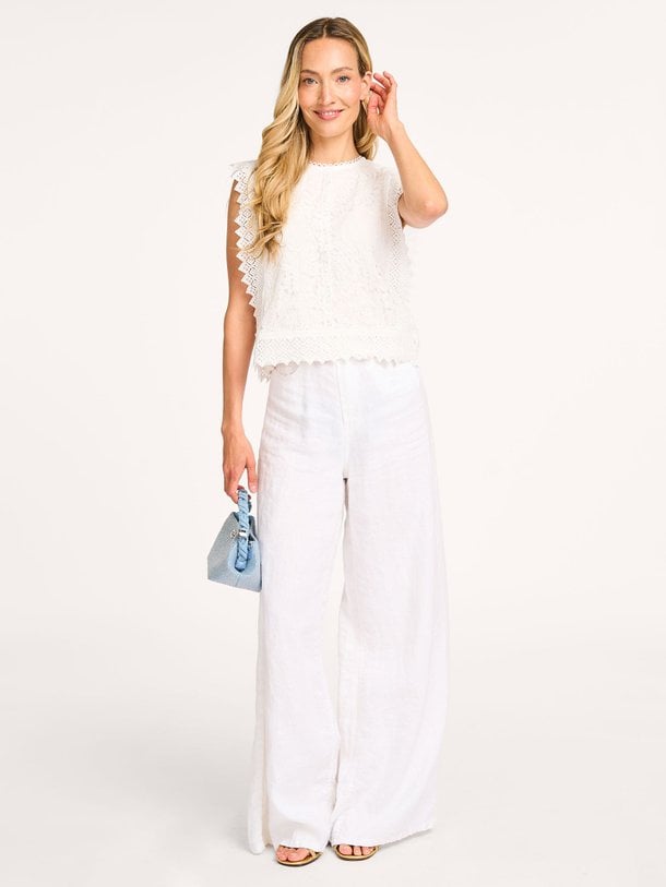 Ontdek de Lana katoenmix kanten top van Co'Couture in de kleur wit bij Orangebag. Op werkdagen voor 21:45 besteld, morgen in huis.
