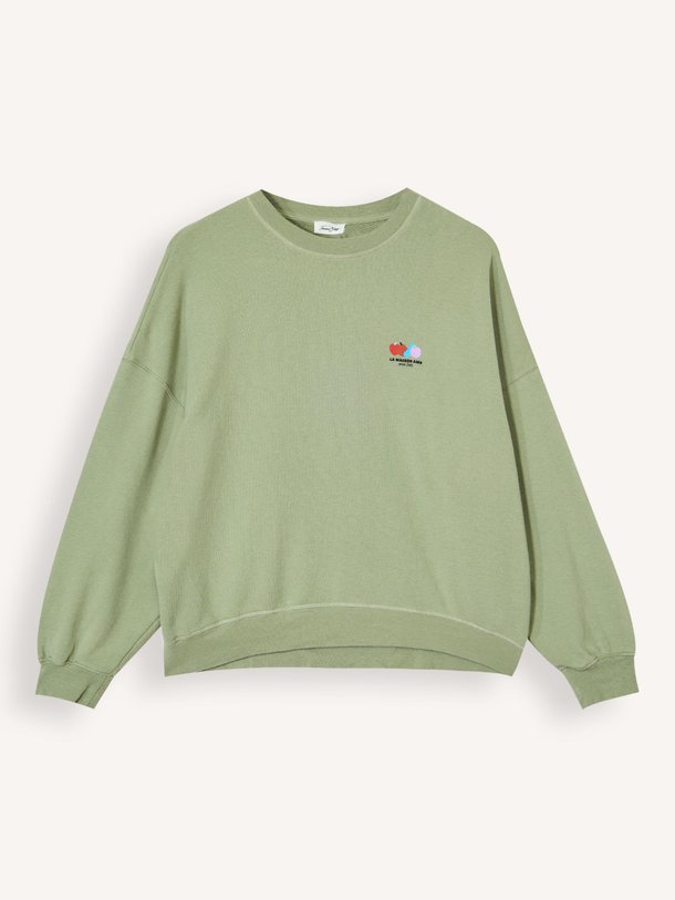 Ontdek de Atubay katoenmix sweater van American Vintage in de kleur Lichtgroen bij Orangebag. Op werkdagen voor 21:45 besteld, morgen in huis.