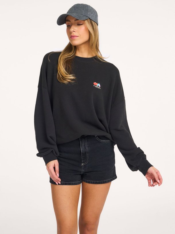 Ontdek de Atubay katoenmix sweater van American Vintage in de kleur Zwart bij Orangebag. Op werkdagen voor 21:45 besteld, morgen in huis.