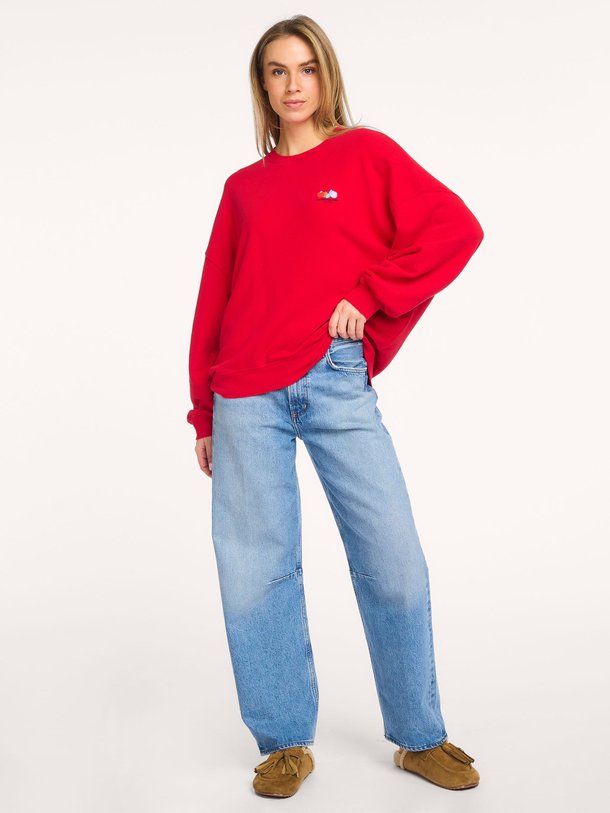 Ontdek de Atubay katoenmix sweater van American Vintage in de kleur Rood bij Orangebag. Op werkdagen voor 21:45 besteld, morgen in huis.