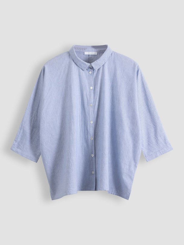 Ontdek de Norel katoenen gestreepte blouse van By-Bar in de kleur blauw bij Orangebag. Op werkdagen voor 21:45 besteld, morgen in huis.