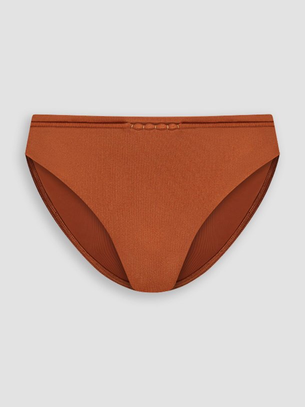 Ontdek de Treasure Cedar mid waist bikinislip van Cyell in de kleur koper bij Orangebag. Op werkdagen voor 21:45 besteld, morgen in huis.