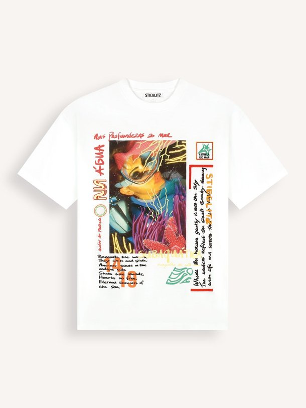 Ontdek de Erika katoenen oversized T-shirt met print van Stieglitz in de kleur Wit bij Orangebag. Op werkdagen voor 21:45 besteld, morgen in huis.