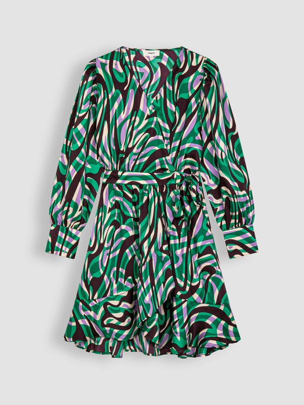 Ontdek de Celly geweven overslagjurk met print van Suncoo in de kleur groen bij Orangebag. Op werkdagen voor 21:45 besteld, morgen in huis.