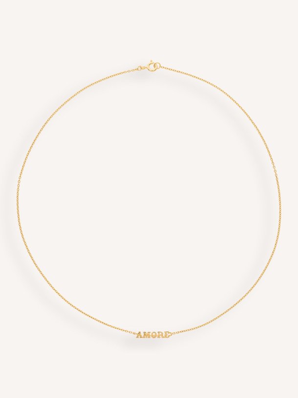 Ontdek de Amore vergulde halsketting van Anna + Nina in de kleur Goudkleur bij Orangebag. Op werkdagen voor 21:45 besteld, morgen in huis.