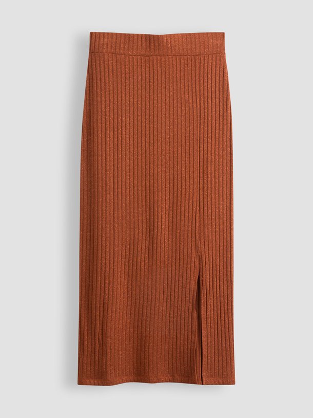 Ontdek de Tube viscosemix rib rok met lurex van La Fee Maraboutee in de kleur terracotta bij Orangebag. Op werkdagen voor 21:45 besteld, morgen in huis.