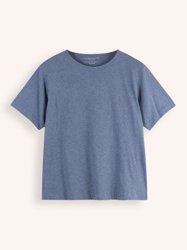 Majestic Filatures M007 Organic Cotton Gemêleerd T-Shirt - Blauw Ontdek de M007 Organic cotton gemêleerd T-shirt van Majestic Filatures in de kleur blauw bij Orangebag. Op werkdagen voor 21:45 besteld, morgen in huis.