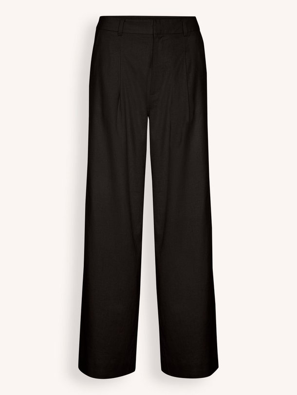 Ontdek de Elarah linnenmix wide leg pantalon van Gestuz in de kleur zwart bij Orangebag. Op werkdagen voor 21:45 besteld, morgen in huis.