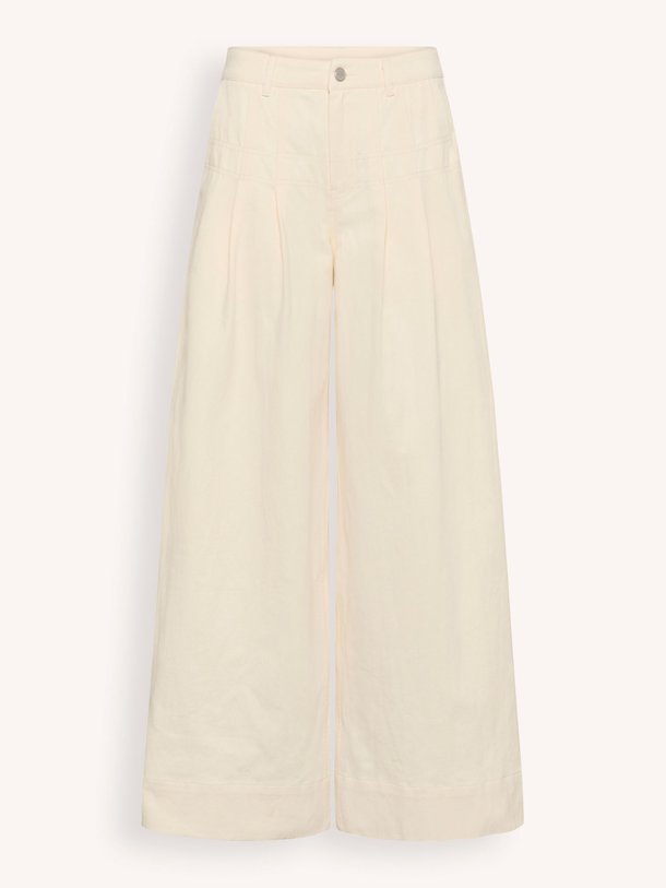 Ontdek de Eleanor high waist loose fit non-stretch jeans van Karen By Simonsen in de kleur Off-white bij Orangebag. Op werkdagen voor 21:45 besteld, morgen in huis.