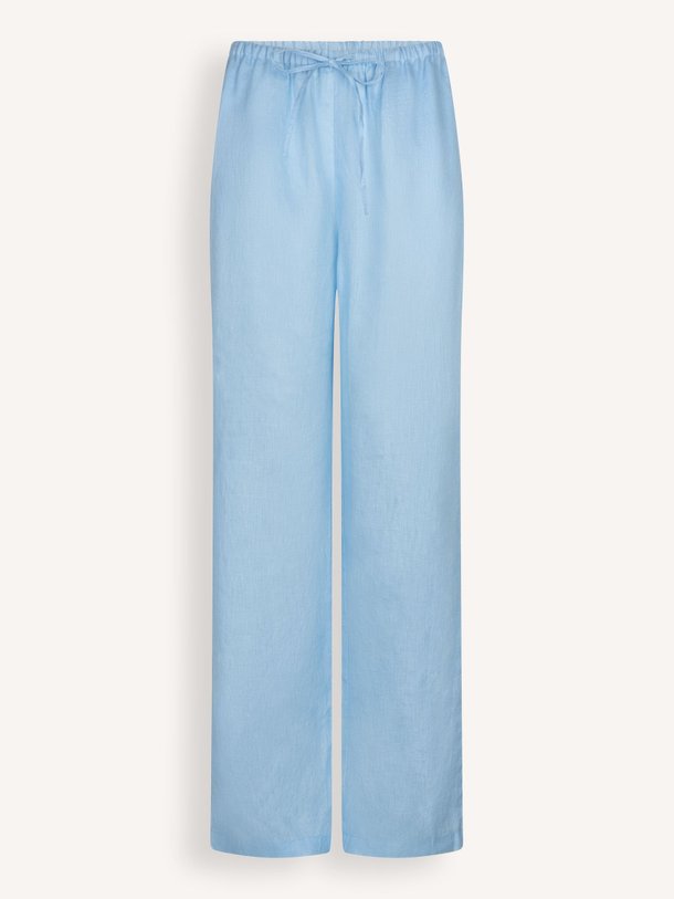 Ontdek de Elaine linnen broek van The Lola Club in de kleur Lichtblauw bij Orangebag. Op werkdagen voor 21:45 besteld, morgen in huis.