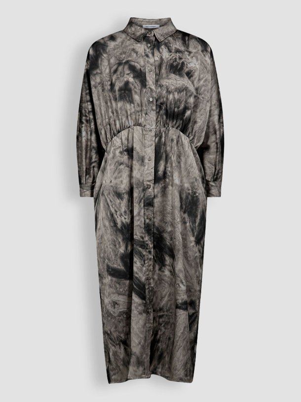 Ontdek de Flake viscose doorknoopjurk met print van Co'Couture in de kleur grijs bij Orangebag. Op werkdagen voor 21:45 besteld, morgen in huis.