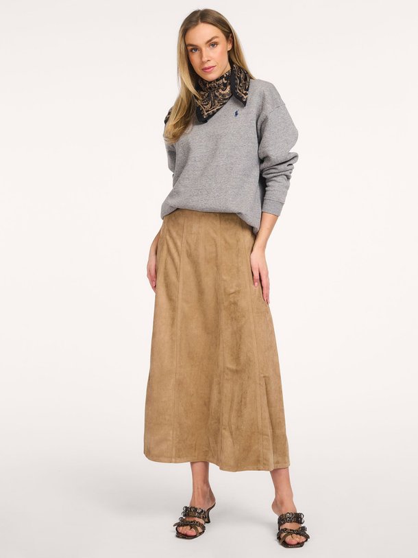 Ontdek de Raya geweven suèdelook rok van Neo Noir in de kleur Zand bij Orangebag. Op werkdagen voor 21:45 besteld, morgen in huis.