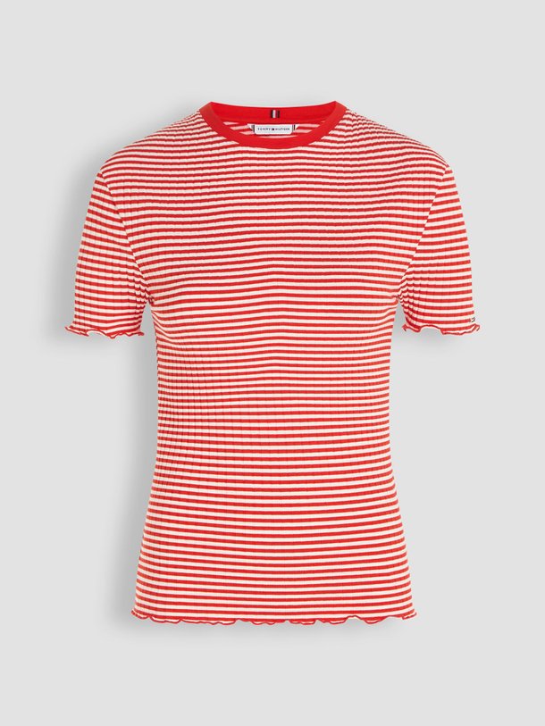Ontdek de Modal/katoenmix gestreepte top van Tommy Hilfiger in de kleur rood bij Orangebag. Op werkdagen voor 21:45 besteld, morgen in huis.