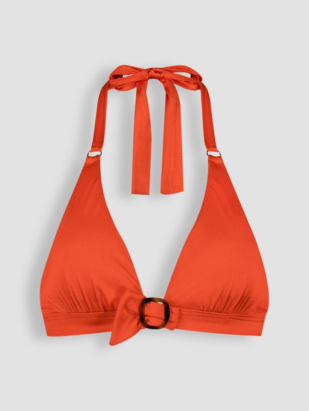 Ontdek de Satin Tomato voorgevormde bikinitop van Cyell in de kleur oranje bij Orangebag. Op werkdagen voor 21:45 besteld, morgen in huis.