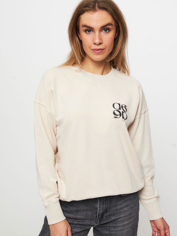 Ontdek de Rhett katoenen sweater met print van Dante 6 in de kleur zand bij Orangebag. Op werkdagen voor 21:45 besteld, morgen in huis.