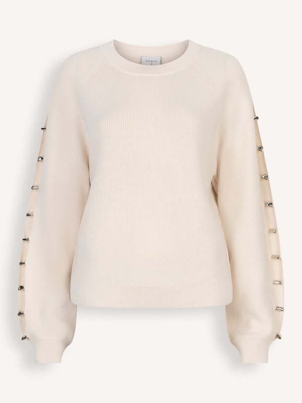 Ontdek de Lotan katoen/wolmix trui van Dante 6 in de kleur Crème bij Orangebag. Op werkdagen voor 21:45 besteld, morgen in huis.