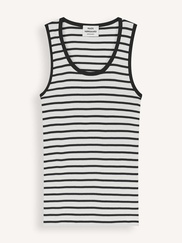 Ontdek de Amour organic cotton rib tanktop van Mads Norgaard in de kleur zwart bij Orangebag. Op werkdagen voor 21:45 besteld, morgen in huis.