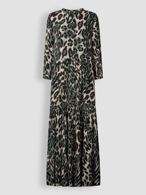 Ontdek de Nee viscose maxi jurk met print van Lollys Laundry in de kleur grijsgroen bij Orangebag. Op werkdagen voor 21:45 besteld, morgen in huis.