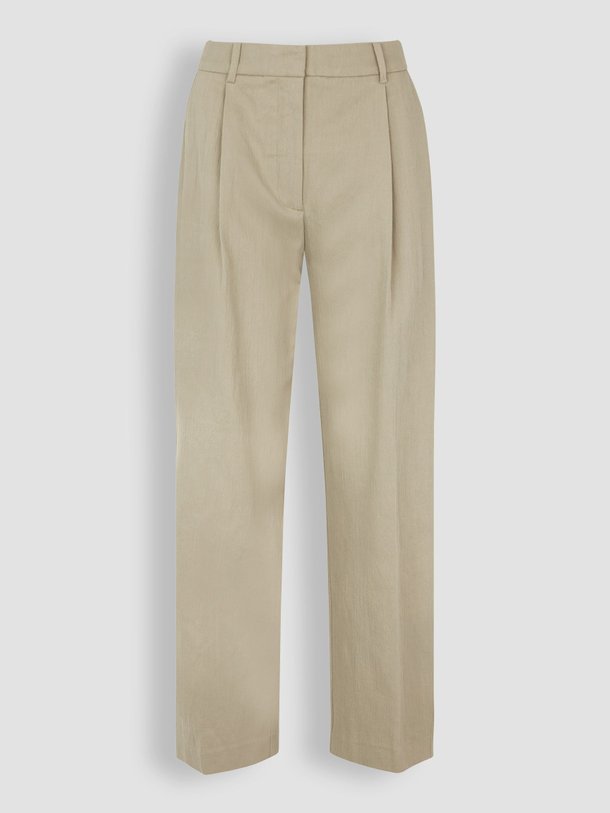 Ontdek de Saagneta katoen/linnenmix broek van Samsoe Samsoe in de kleur zand bij Orangebag. Op werkdagen voor 21:45 besteld, morgen in huis.