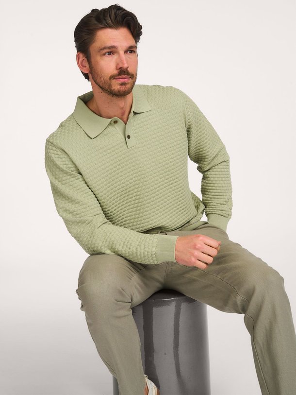 Ontdek de Billy katoenen polo trui van Les Deux in de kleur Groen bij Orangebag. Op werkdagen voor 21:45 besteld, morgen in huis.