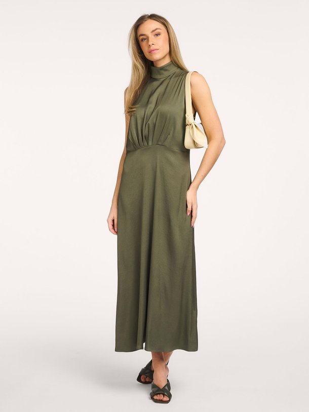 Ontdek de Amabel geweven maxi jurk van Drykorn in de kleur Groen bij Orangebag. Op werkdagen voor 21:45 besteld, morgen in huis.