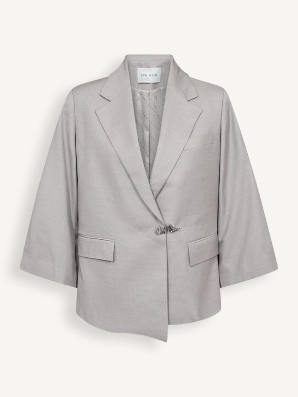 Copenhagen Muse Tenna, lyocellmix blazer - Grijs Ontdek de Tenna, lyocellmix blazer van Copenhagen Muse bij Orangebag. Op werkdagen voor 21:45 besteld, morgen in huis.