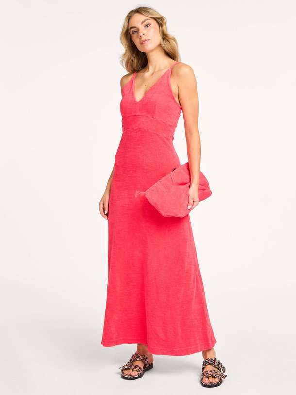 Ontdek de Katoenen badstof maxi jurk van Speezys in de kleur koraal bij Orangebag. Op werkdagen voor 21:45 besteld, morgen in huis.