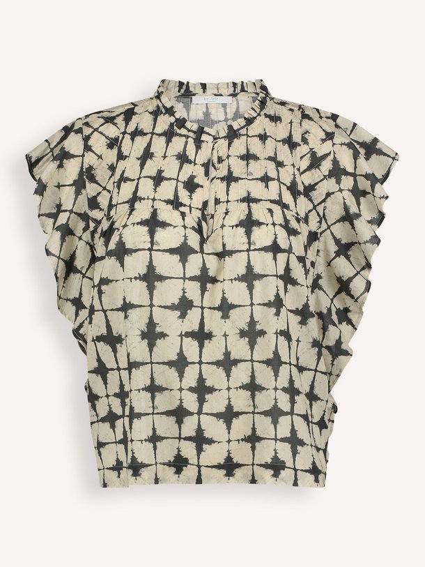 Ontdek de Danee katoenen top met print van By-Bar in de kleur ecru bij Orangebag. Op werkdagen voor 21:45 besteld, morgen in huis.