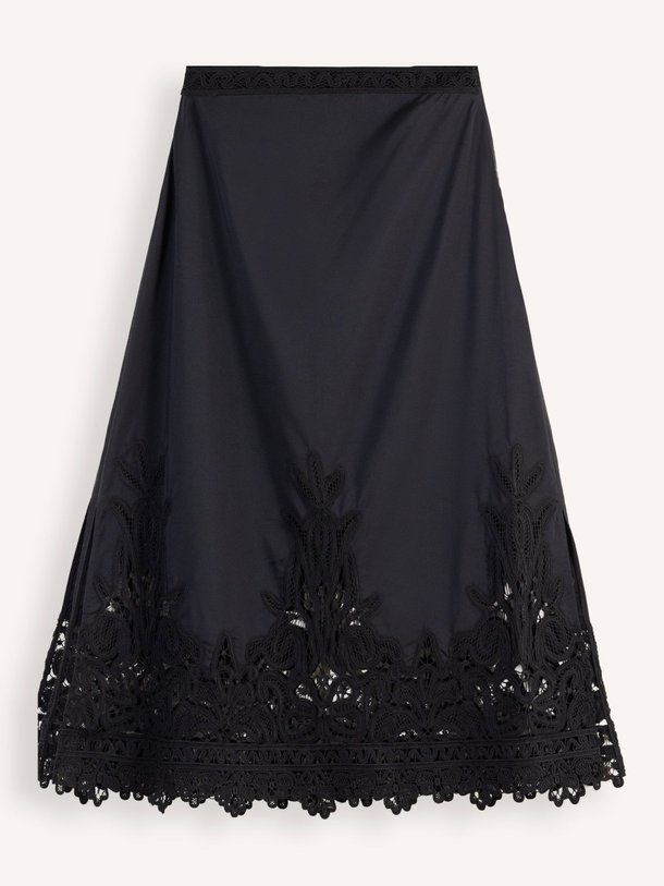 Ontdek de Karlyn katoen/zijdemix rok met kant van Ulla Johnson in de kleur zwart bij Orangebag. Op werkdagen voor 21:45 besteld, morgen in huis.