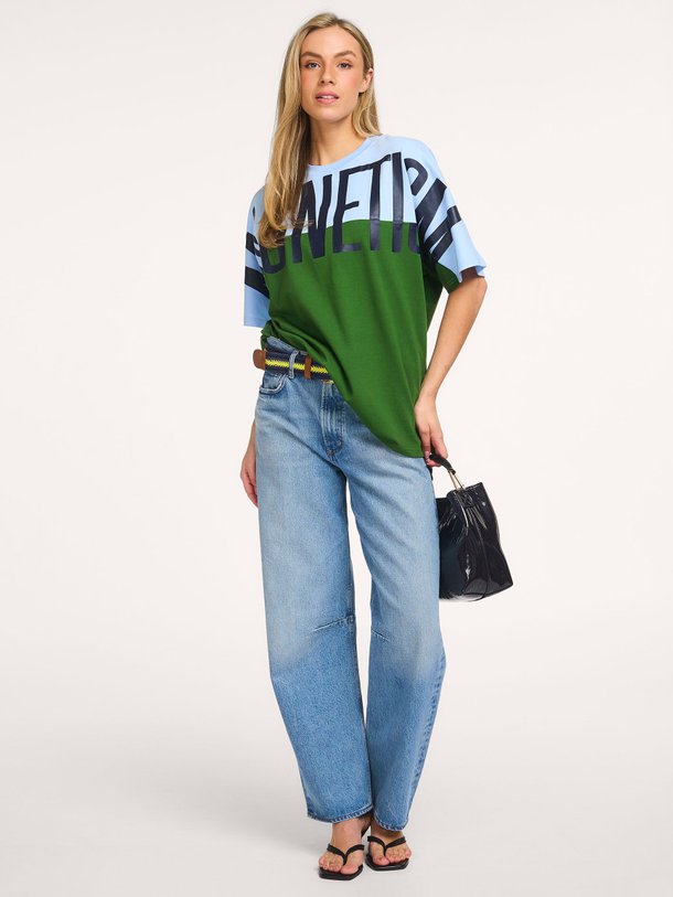 Ontdek de Jega katoenen T-shirt met print van Essentiel Antwerp in de kleur Blauw bij Orangebag. Op werkdagen voor 21:45 besteld, morgen in huis.